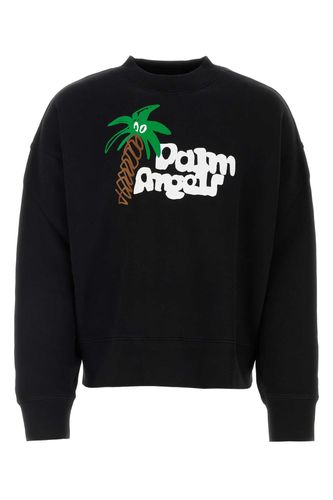 Palm Angels Black Cotton Sweatshirt - Palm Angels - Modalova