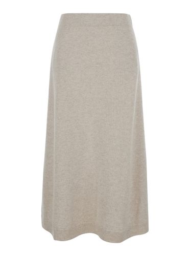 Midi A-line Skirt In Cashmere Woman - Brunello Cucinelli - Modalova