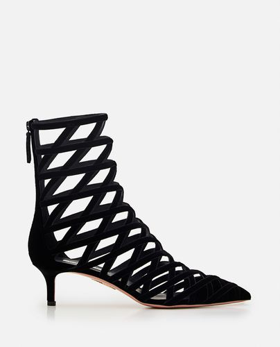 Mm Romance Cut-out Suede Bootie - Aquazzura - Modalova