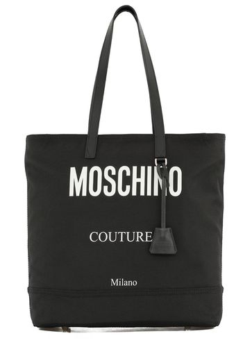 Couture Logo Printed Tote Bag - Moschino - Modalova