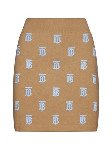 Burberry Monogram Wool Mini Skirt - Burberry - Modalova