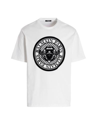 Balmain coin Flock T-shirt - Balmain - Modalova