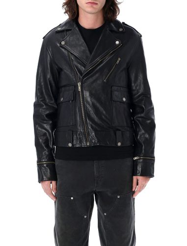 Golden Goose Leather Biker Jacket - Golden Goose - Modalova