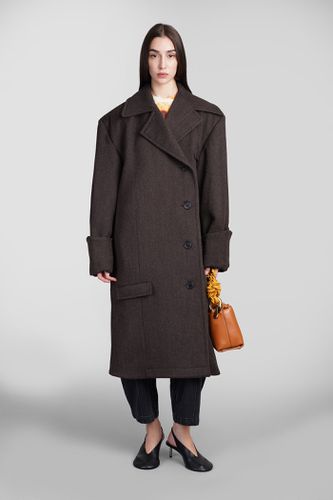 J. W. Anderson Coat In Brown Wool - J.W. Anderson - Modalova