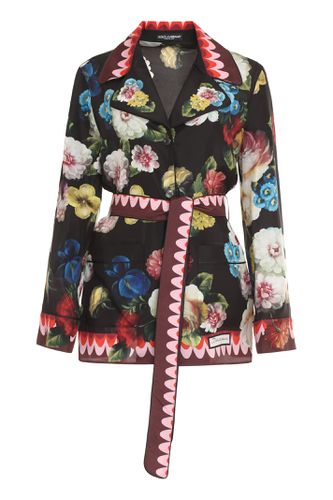 Printed Silk Pajama Blouse - Dolce & Gabbana - Modalova