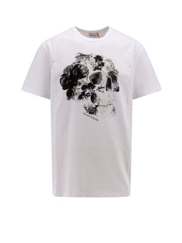 Skull Printed Crewneck T-shirt - Alexander McQueen - Modalova