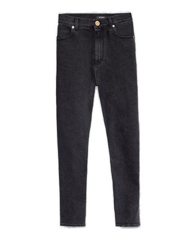 Balmain Slim-fit Cropped Jeans - Balmain - Modalova