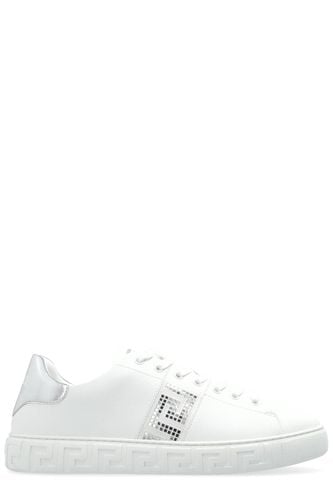 Greca-detailed Lace-up Sneakers - Versace - Modalova