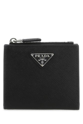 Prada Black Leather Wallet - Prada - Modalova