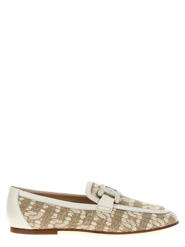 Tod's Leather Canvas Loafers - Tod's - Modalova