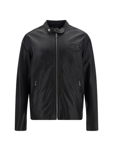 Diesel L-metalo Leather Jacket - Diesel - Modalova