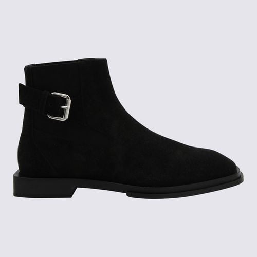 Alexander McQueen Black Suede Boots - Alexander McQueen - Modalova