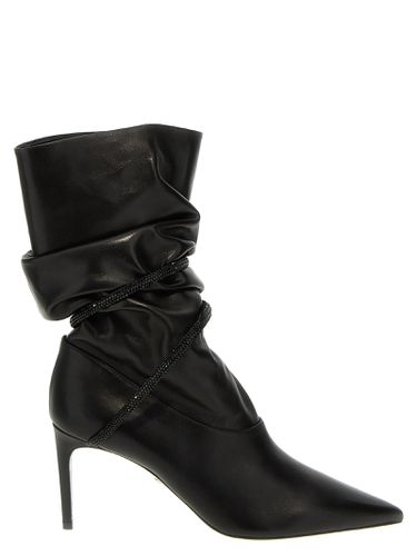 Rhinestone Nappa Ankle Boots - René Caovilla - Modalova