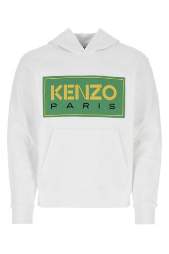 White Stretch Cotton Sweatshirt - Kenzo - Modalova