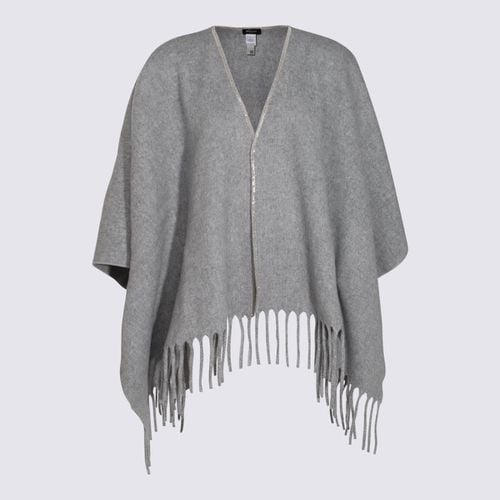 Fabiana Filippi Grey Wool Capes - Fabiana Filippi - Modalova