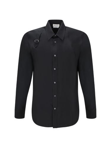Long Sleeved Shirt With Harness Detail In Silk - Alexander McQueen - Modalova