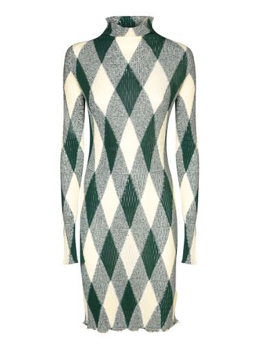 Burberry Green Diamond Dress - Burberry - Modalova