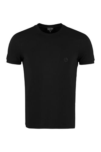 Viscose Crew-neck T-shirt - Giorgio Armani - Modalova