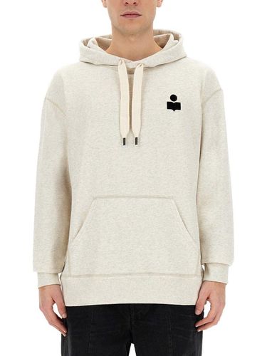 Logo Printed Drawstring Hoodie - Isabel Marant - Modalova