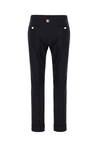 Midnight Blue Wool Pants - Thom Browne - Modalova