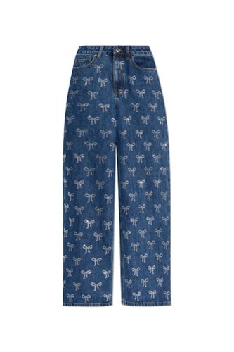 Decorated Straight Leg Jeans - self-portrait - Modalova