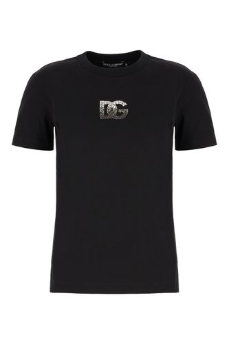 Black Cotton T-shirt - Dolce & Gabbana - Modalova