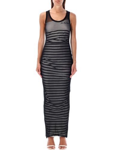 Ribbed Marinier Double Layer Long Dress - Jean Paul Gaultier - Modalova