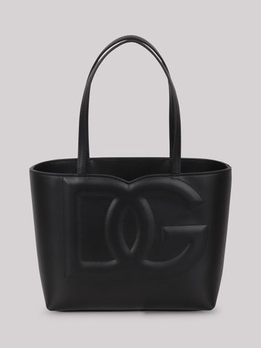 Small Leather Dg Logo Bag Shopper - Dolce & Gabbana - Modalova