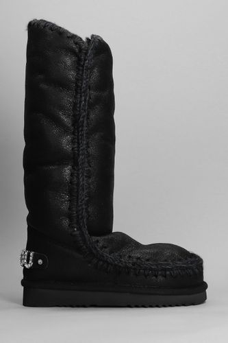 Eskimo 40 Low Heels Boots In Leather - Mou - Modalova