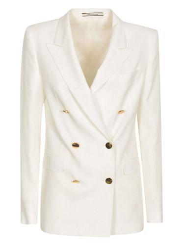 Double-breasted Fitted Blazer - Tagliatore - Modalova