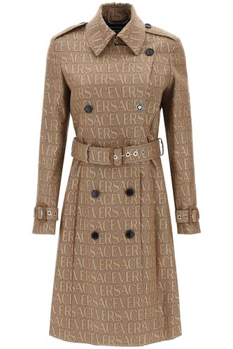 Versace Cotton Blend Trench Coat - Versace - Modalova