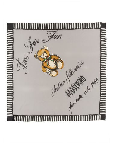 Moschino Silk Scarf - Moschino - Modalova