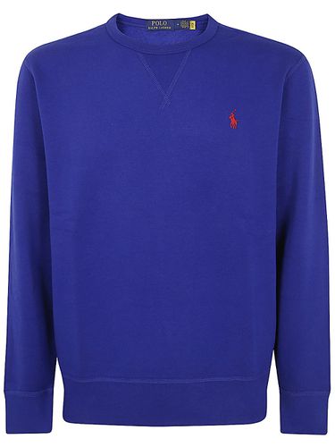 Long Sleeve Knit Crew Neck Sweatshirt - Polo Ralph Lauren - Modalova