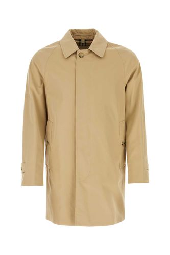 Burberry Beige Gabardine Overcoat - Burberry - Modalova