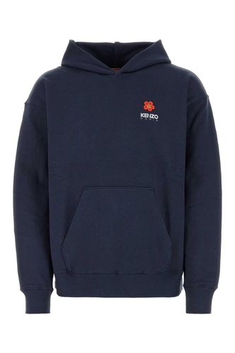 Navy Blue Stretch Cotton Oversize Sweatshirt - Kenzo - Modalova