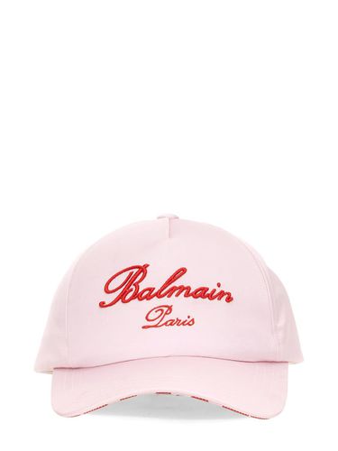 Baseball Cap With Embroidery - Balmain - Modalova