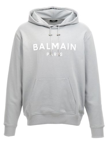 Balmain Logo Print Hoodie - Balmain - Modalova