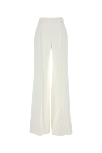 White Viscose Blend Wide-leg Pant - Ermanno Scervino - Modalova