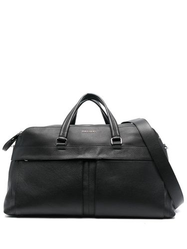 Leather Micron Duffle Bag With Shoulder Strap - Orciani - Modalova