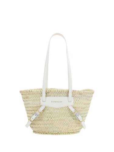 White Voyou Basket Small Model In Raffia - Givenchy - Modalova