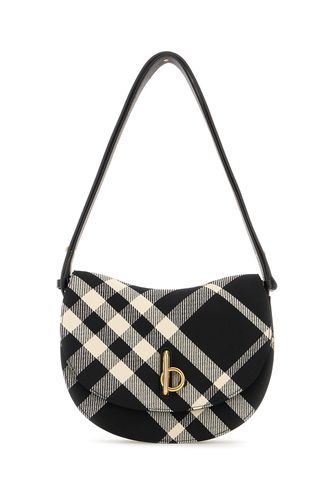 Embroidered Polyester Blend Medium Rocking Horse Shoulder Bag - Burberry - Modalova