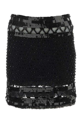 Sequins-embellished Mesh Mini Skirt - Alberta Ferretti - Modalova