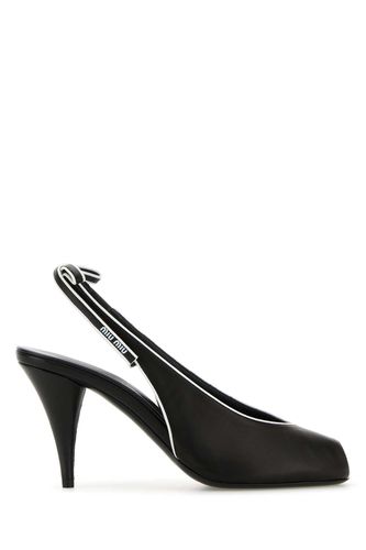 Miu Miu Black Nappa Leather Sandals - Miu Miu - Modalova