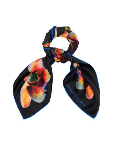 Black And Red Orchid Scarf - Alexander McQueen - Modalova