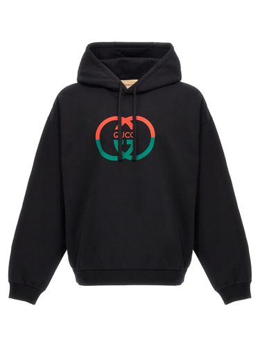 Gucci Logo Print Hoodie - Gucci - Modalova