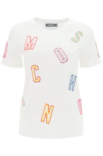 Moschino Embroidered T-shirt - Moschino - Modalova