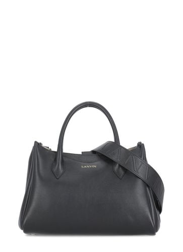 Lanvin Leather Bag With Logo - Lanvin - Modalova