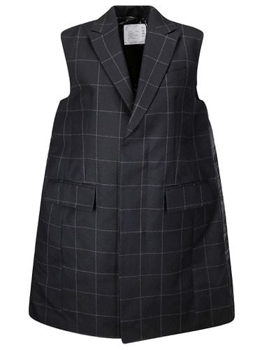 Sacai Windowpane Padded Vest - Sacai - Modalova