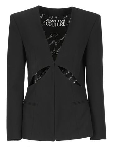 Blazer With Cut-out Details - Versace Jeans Couture - Modalova
