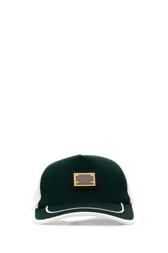 Two-tone Cotton And Mesh Baseball Cap - Dolce & Gabbana - Modalova